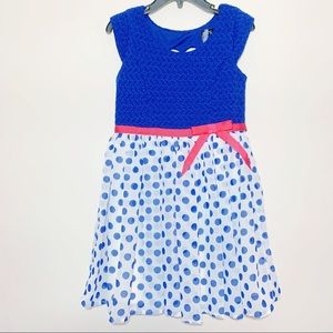 Pink & Violet dress polka dots and heart cut out